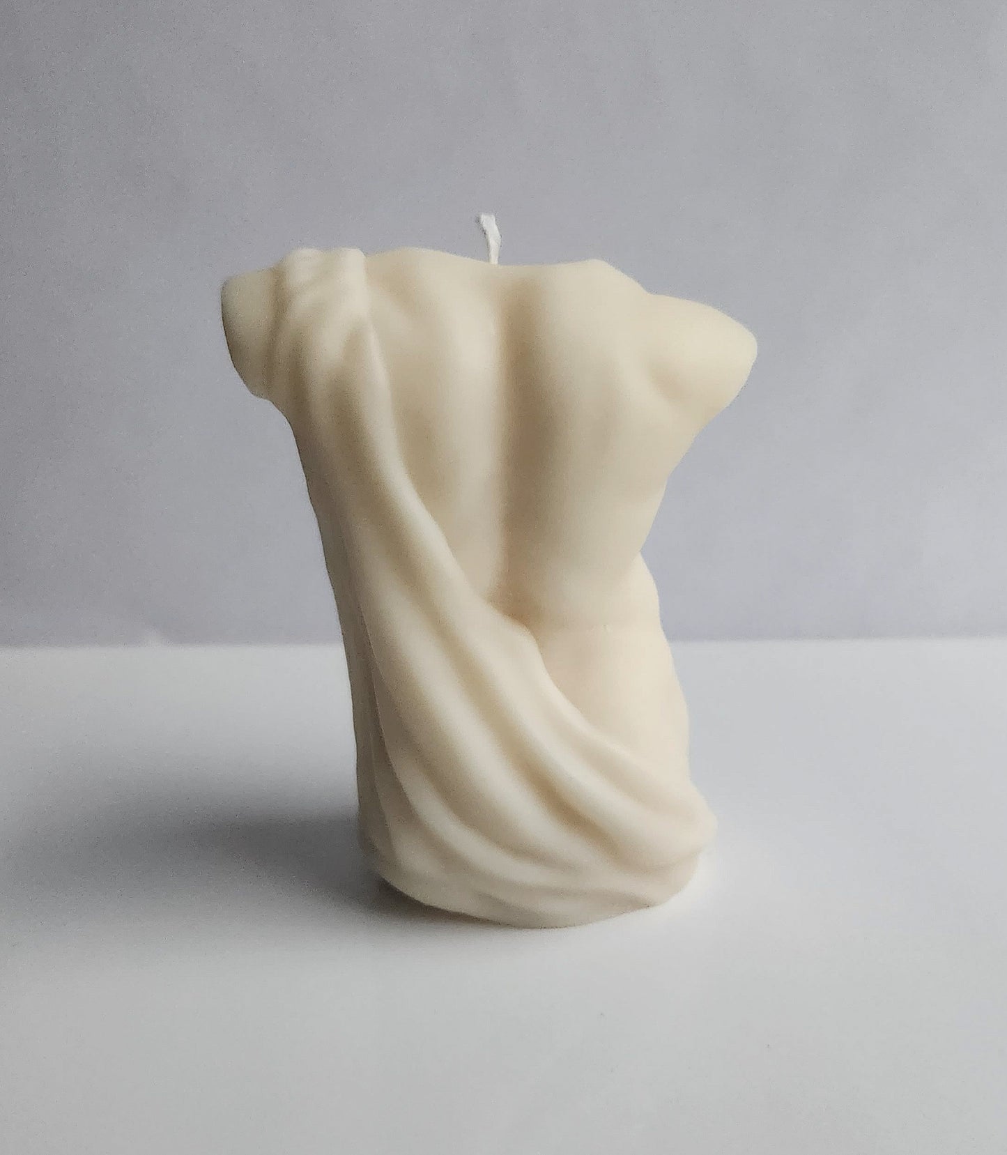 Draped Torso Man Candle