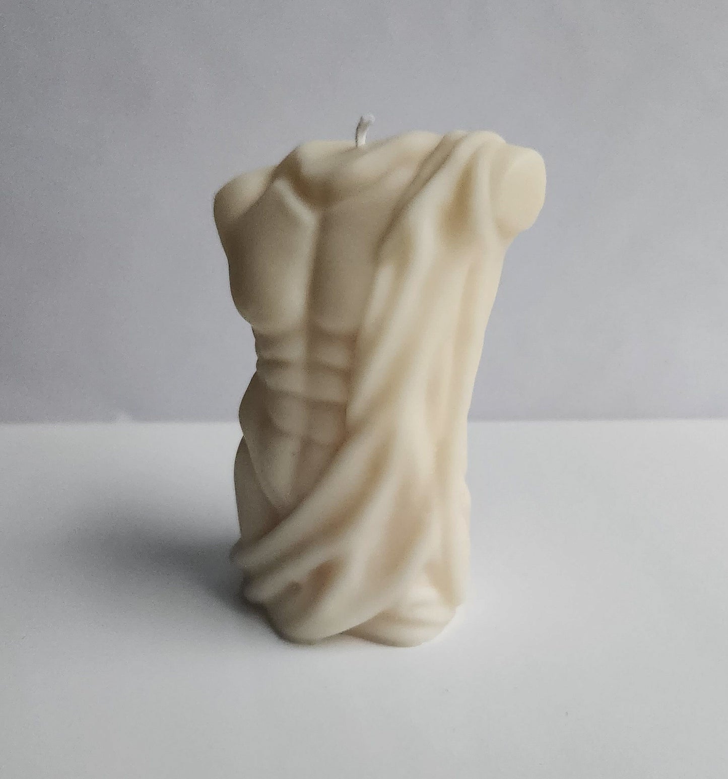 Draped Torso Man Candle