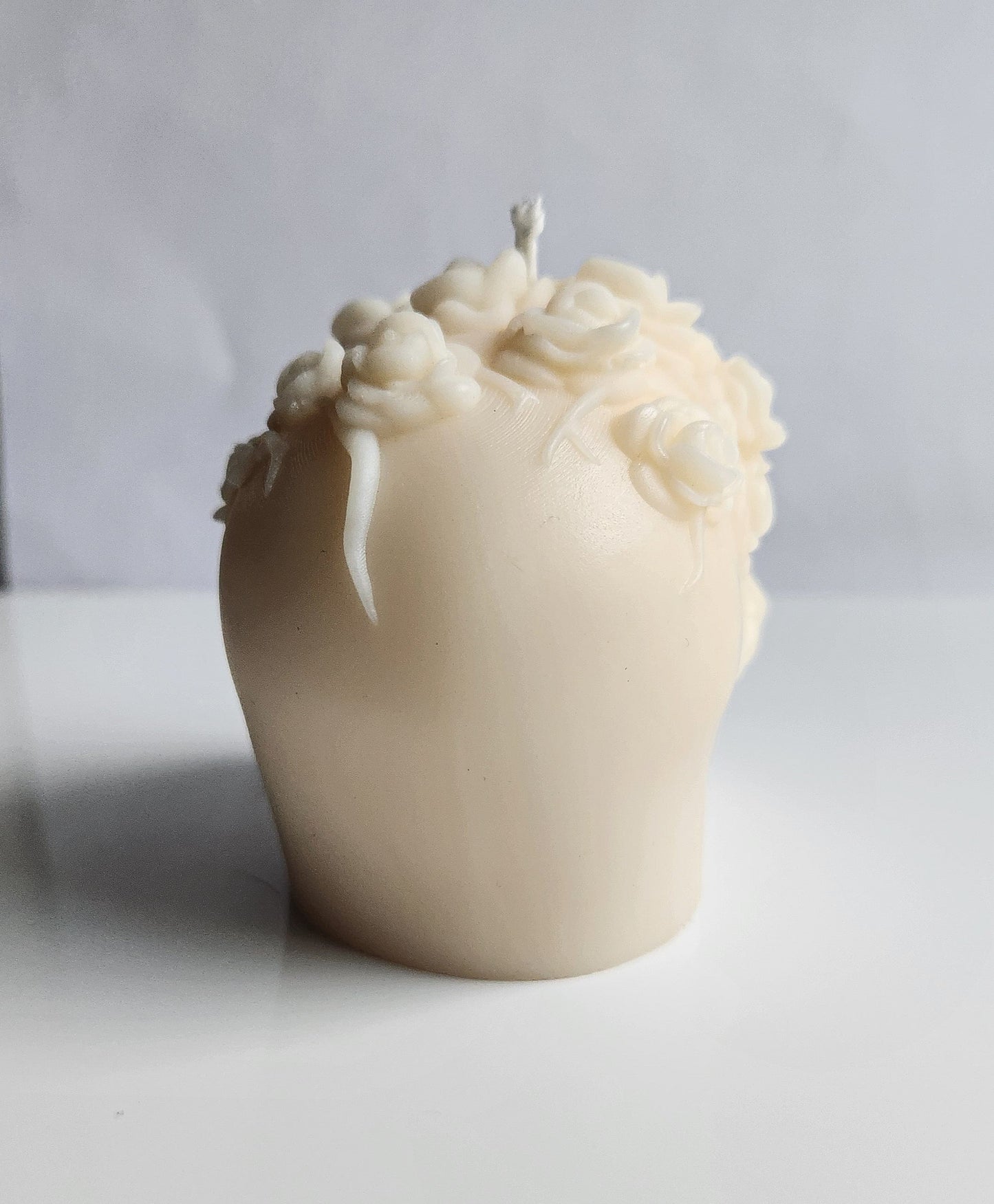 Blossom Bones Skull Candle