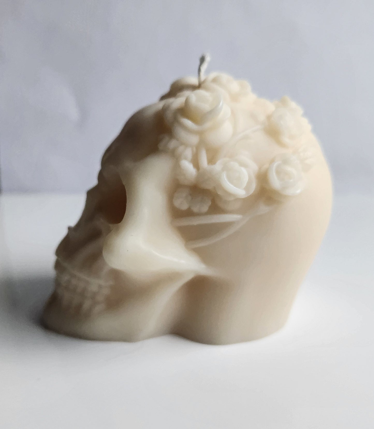 Blossom Bones Skull Candle