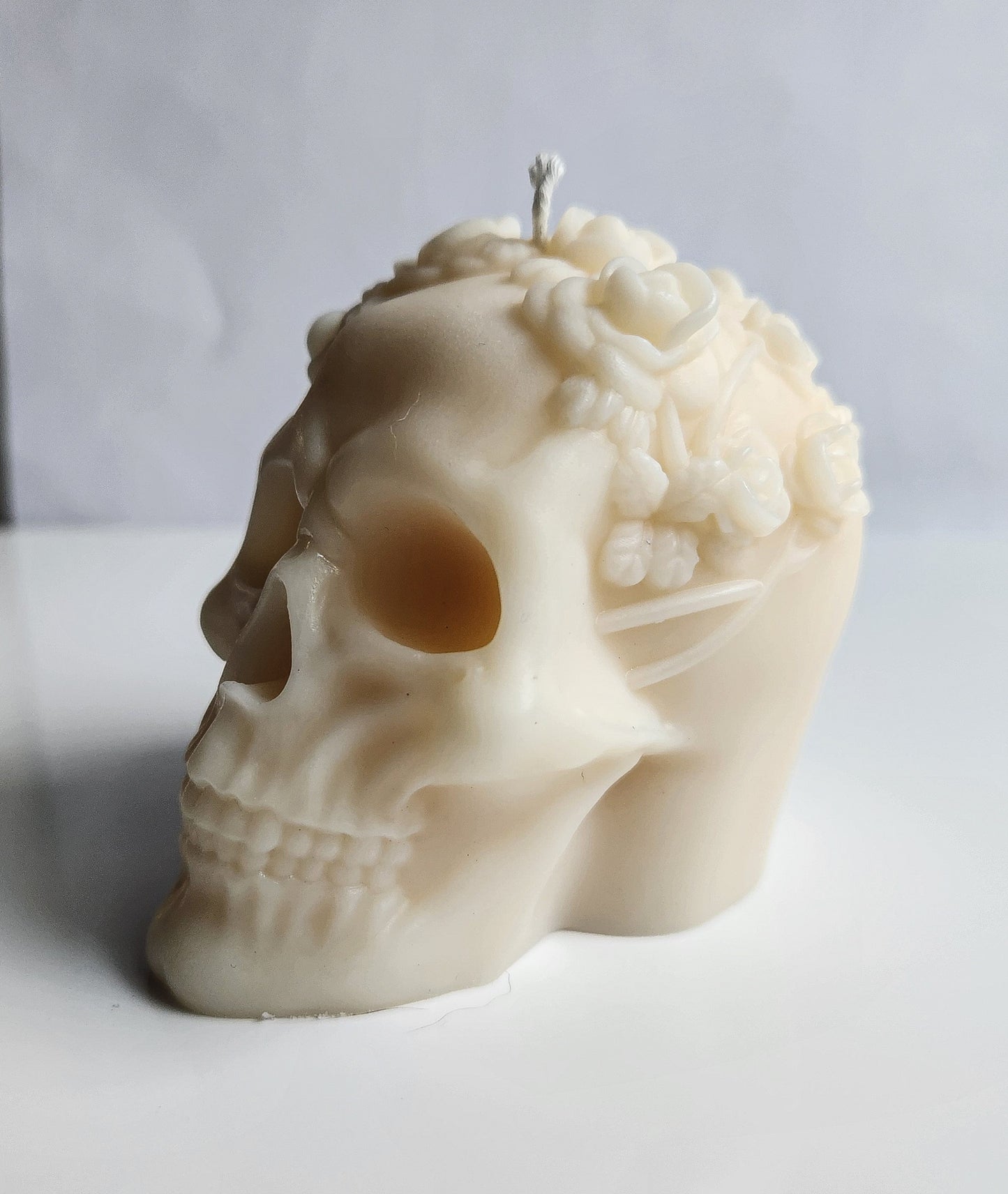 Garden of Decay Floral Skull Candle Set