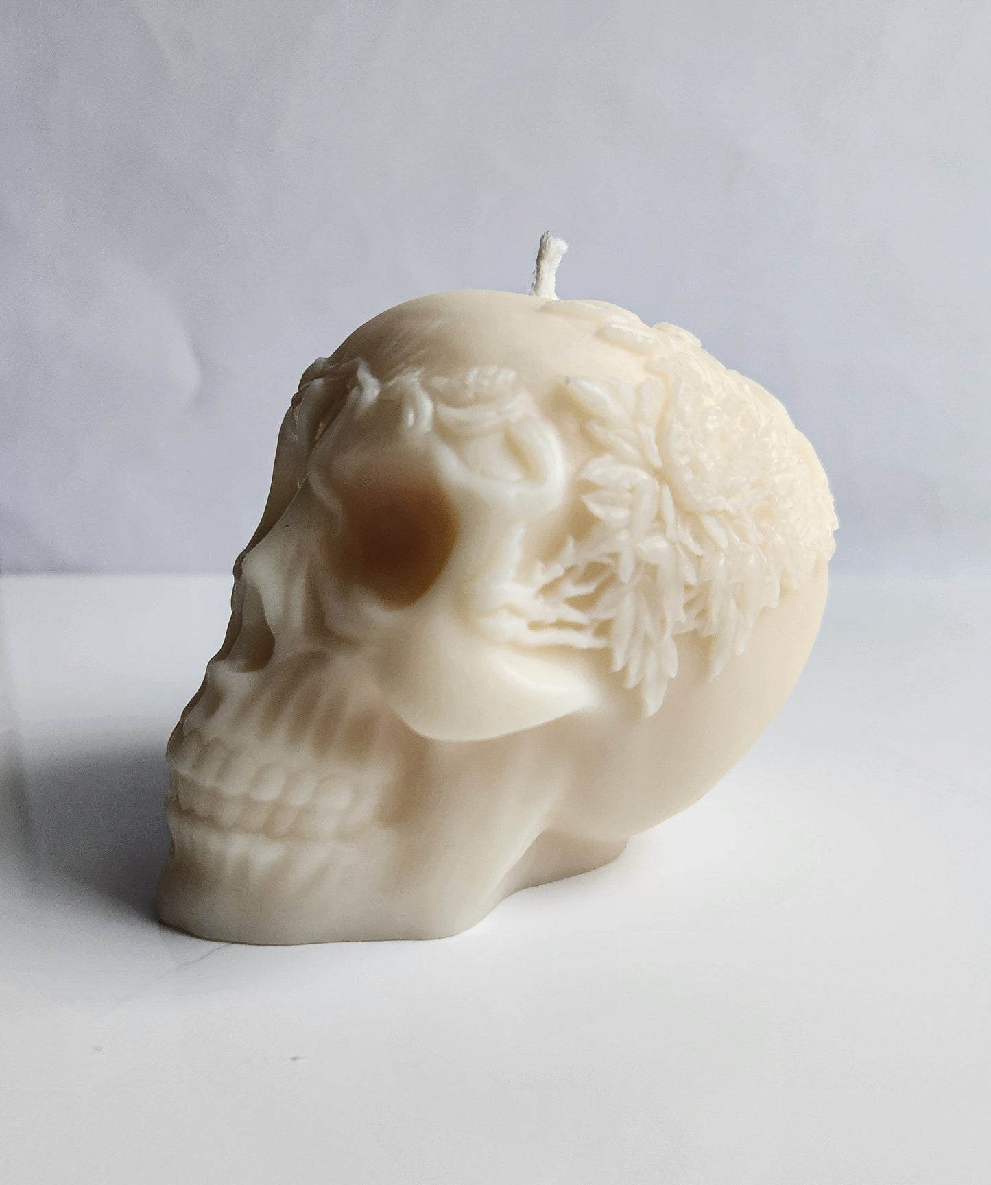 Garden of Decay Floral Skull Candle Set