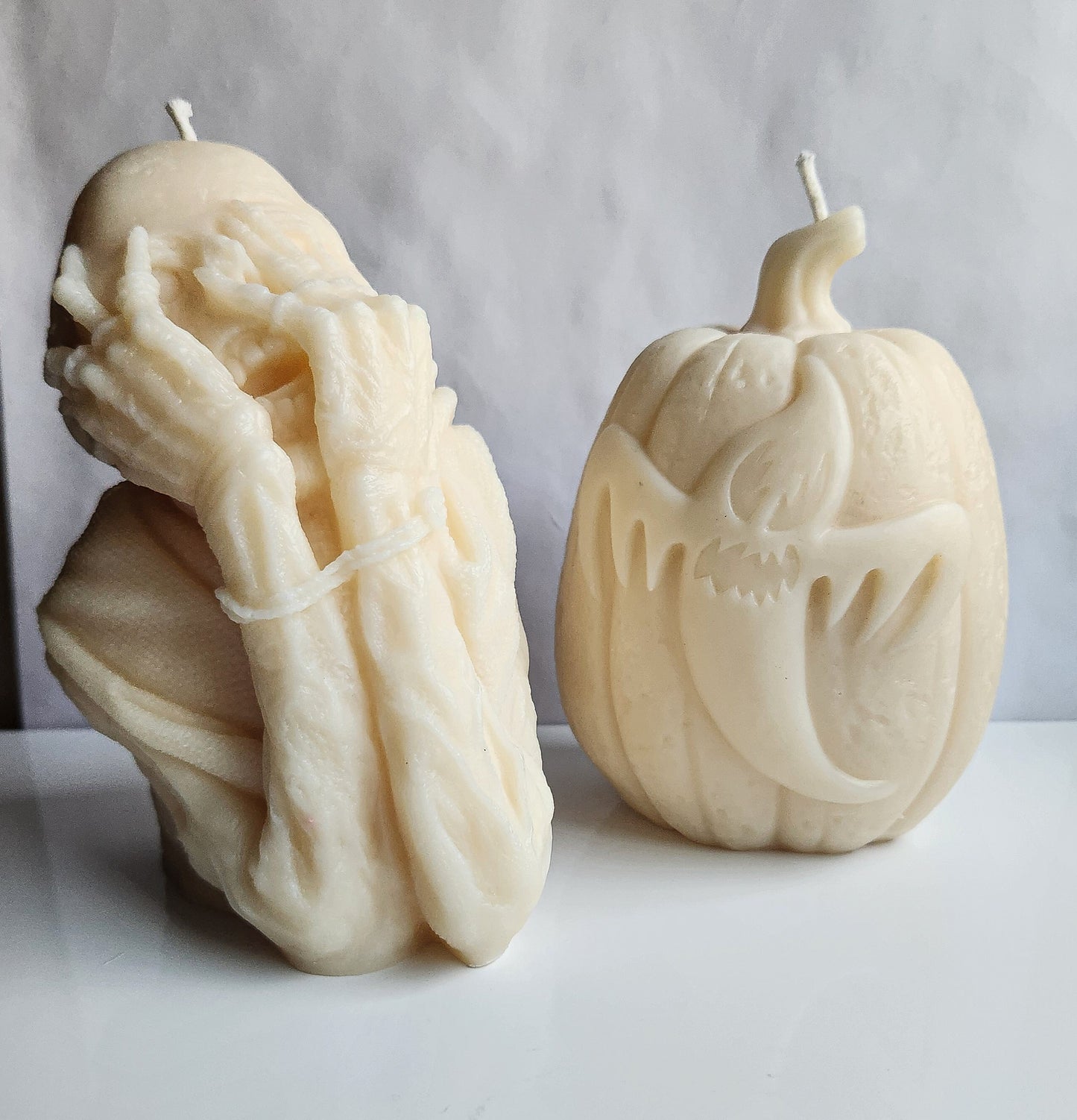 Ghost Pumpkin Candle (Huge)