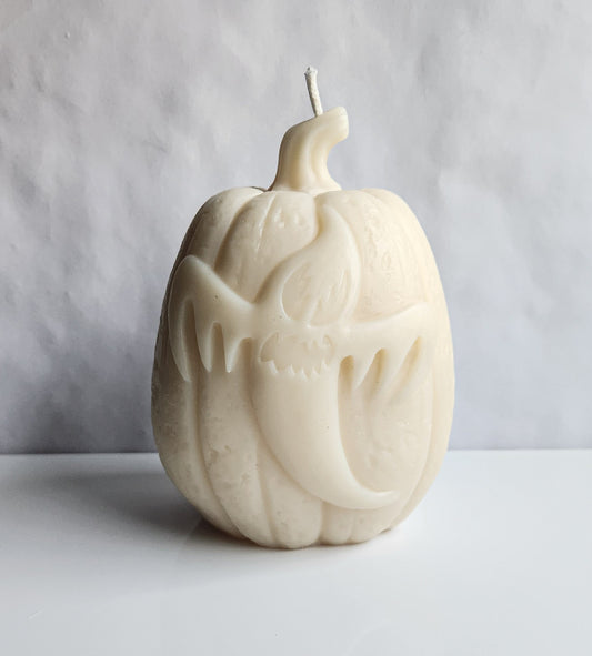 Ghost Pumpkin Candle (Huge)