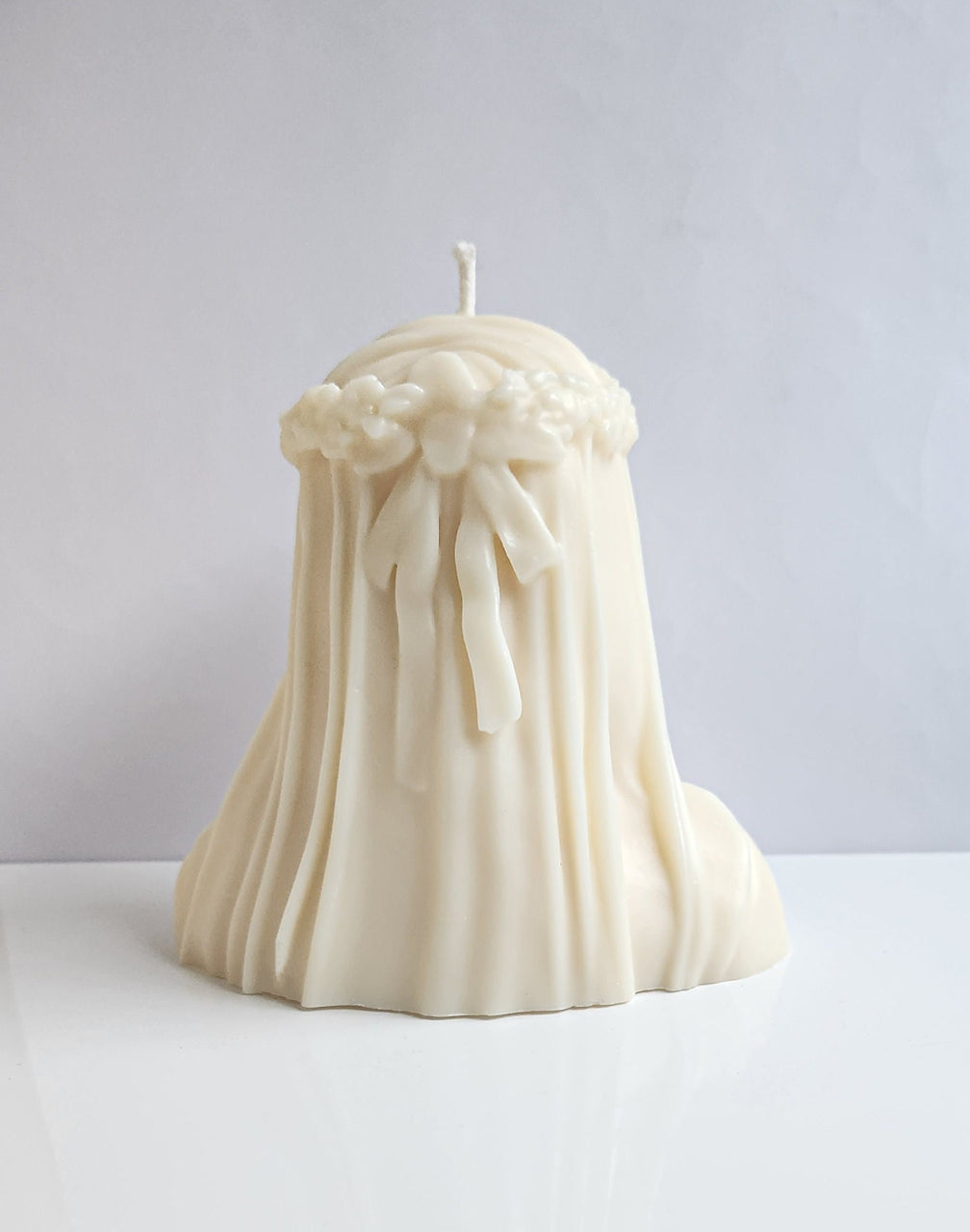 Crown of Shadows Veiled Death Skull Candle (Small)