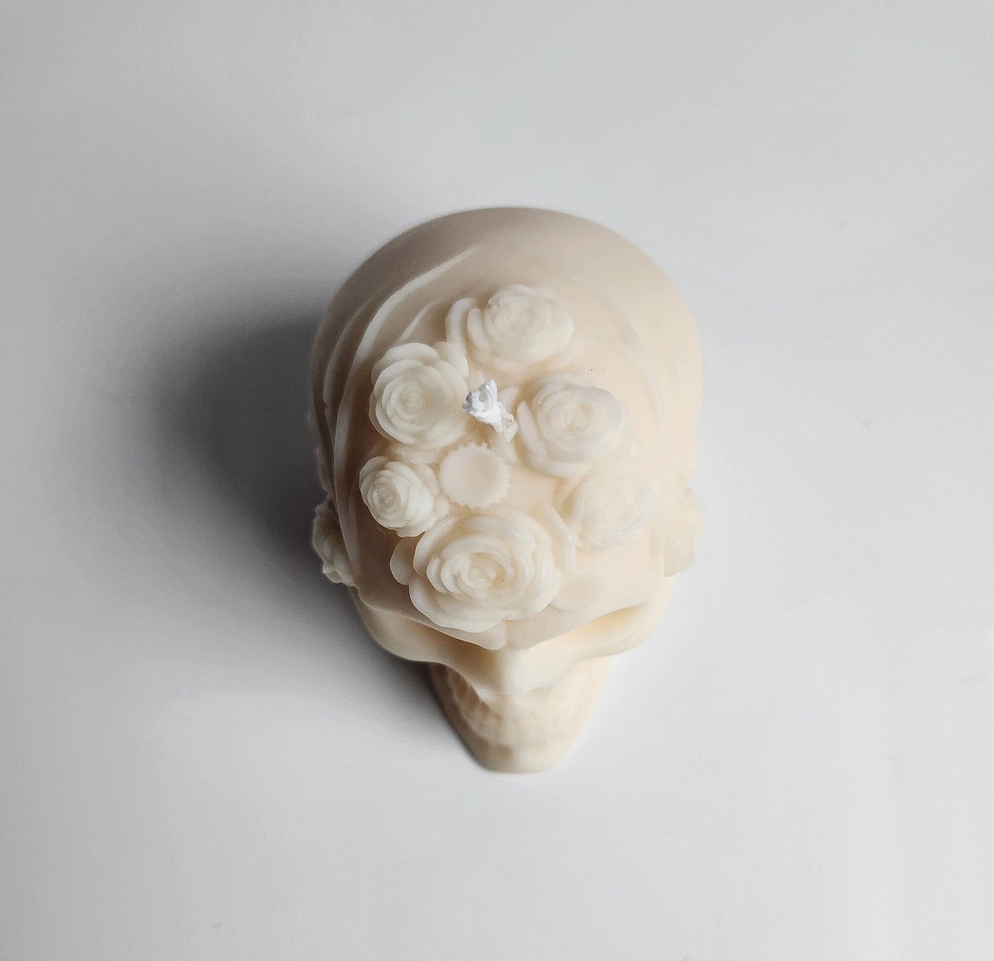 Blooms of Death Skull Candle