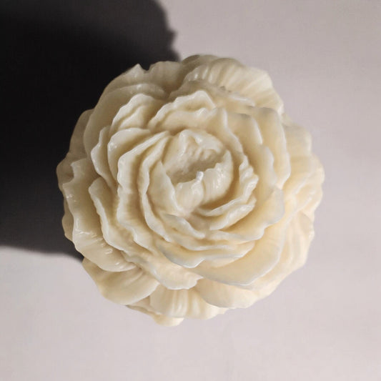 Perfect Peony Flower Candle (Medium)