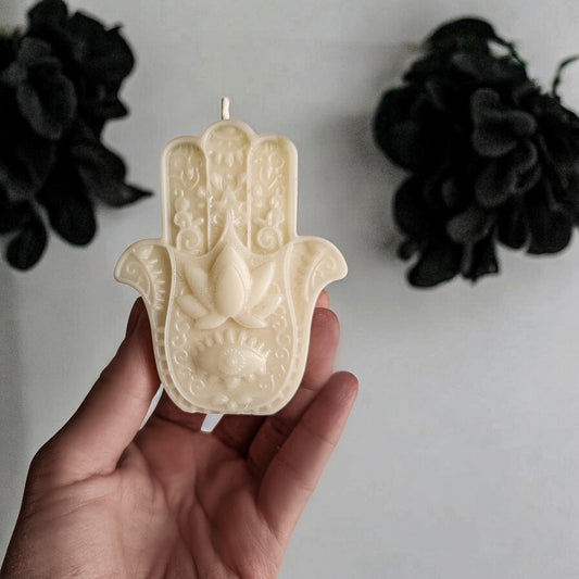 Hamsa Candle