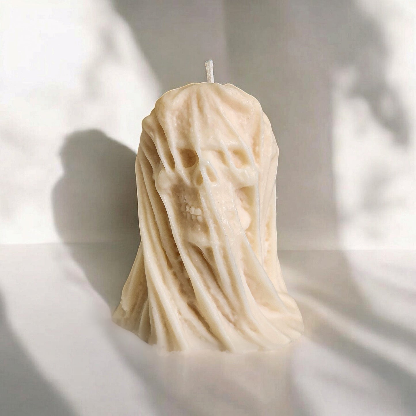 Veiled Skull Candle (Small)