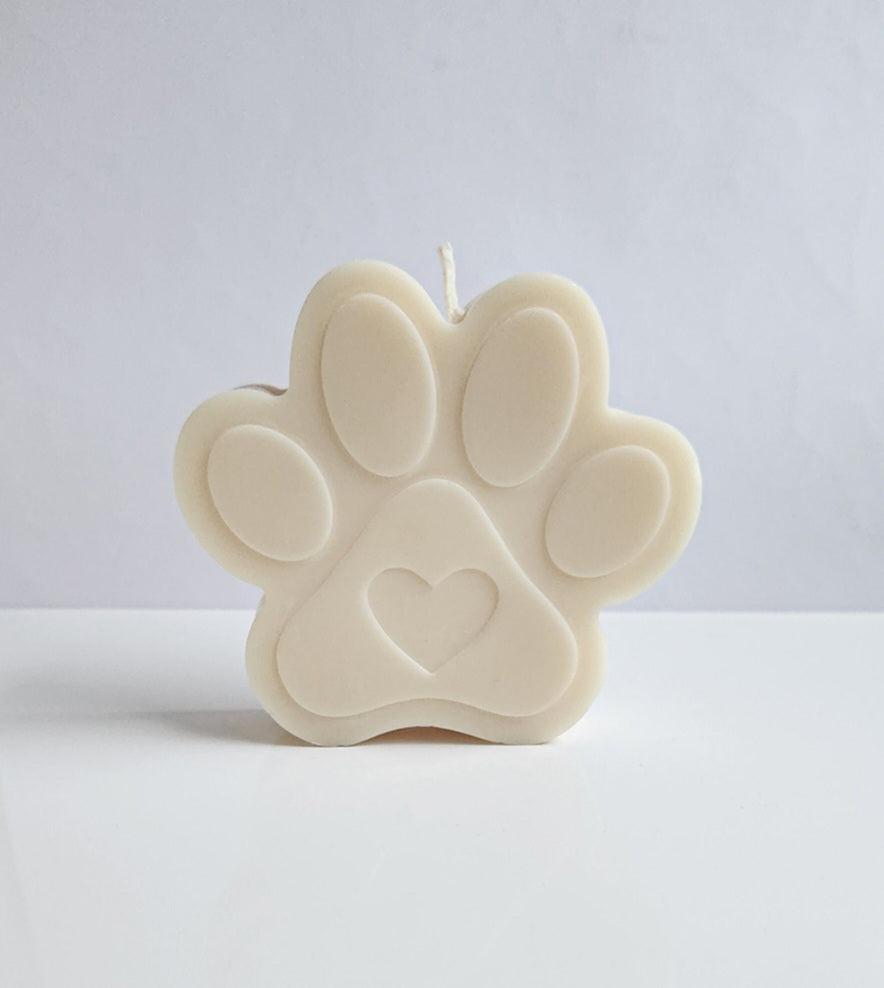 Forever In My Heart Paw Print Candle