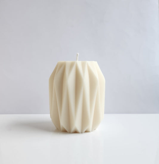 Geometric Pillar Candle