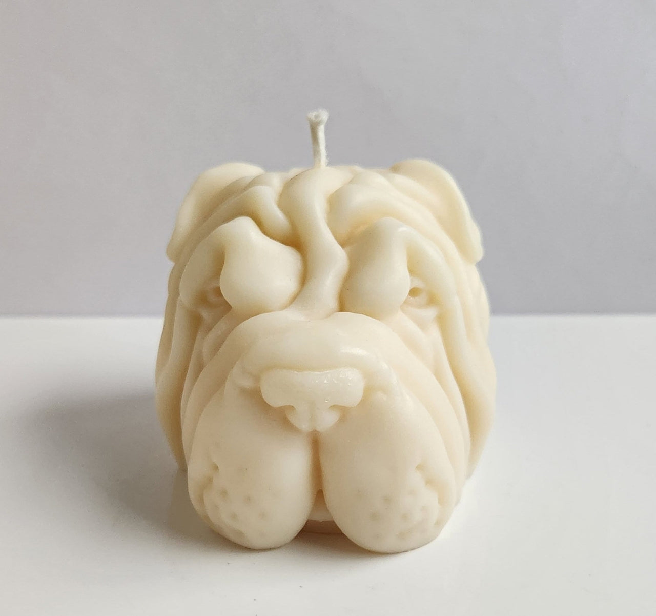 Wrinkly Friend Dog Candle