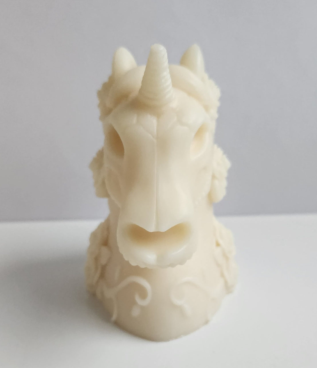 Unicorn Dreams Floral Skull Candle