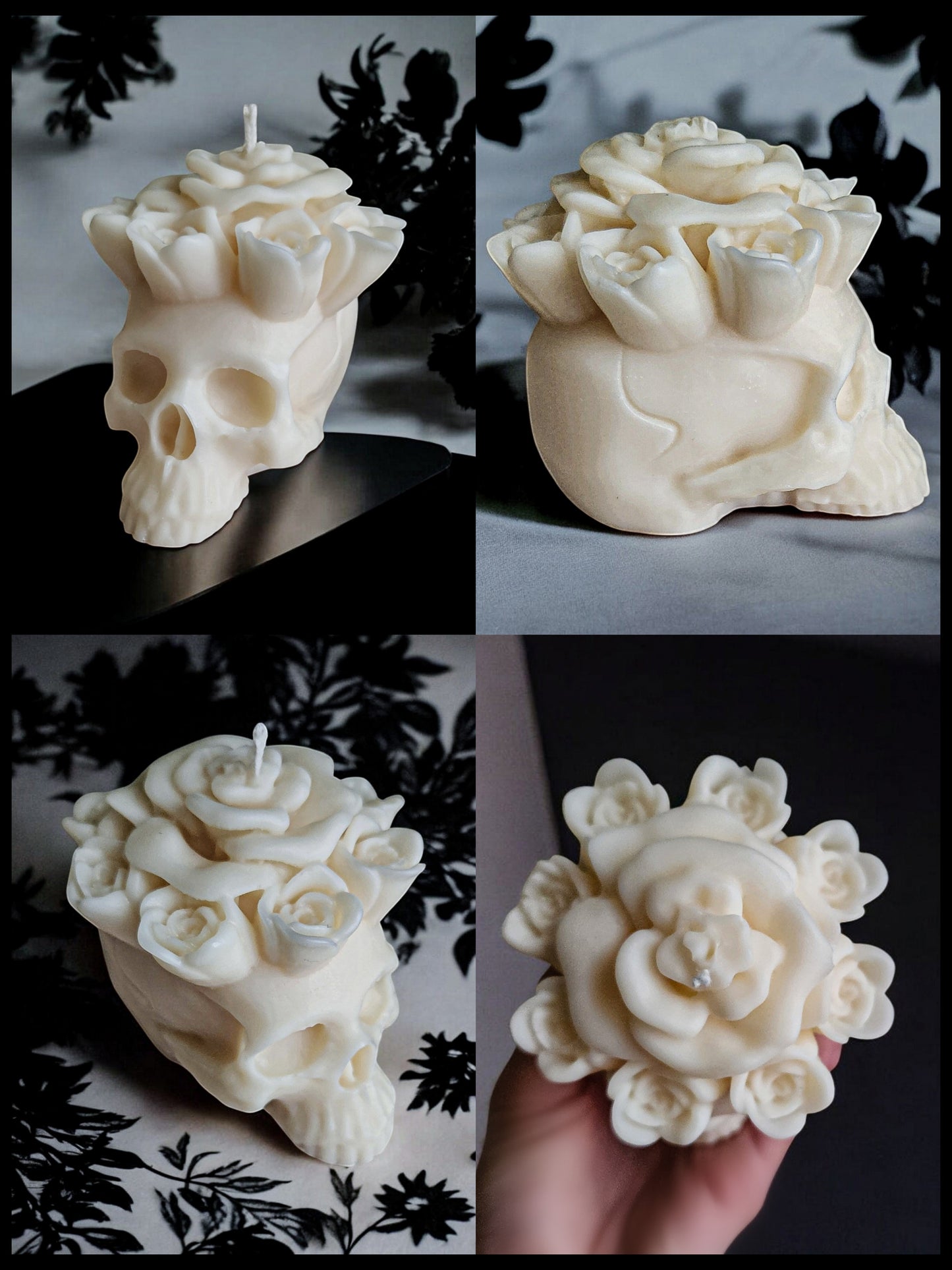 Thorned Majesty Skull Candle