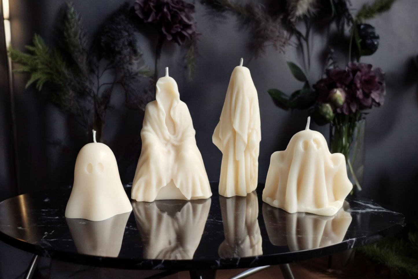 Draped Spirit Ghost Candle