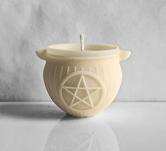 Starlight Spell Pentagram Cauldron Candle