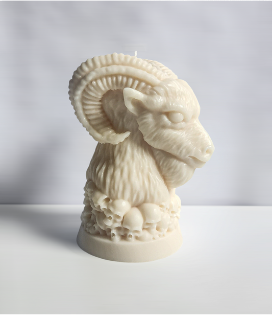 Bonehorn Baphomet Goat Candle (Large)