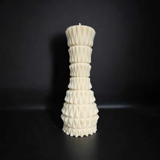 Geometric Vase Pillar Candle (Large)