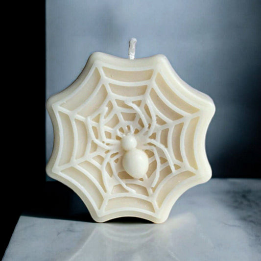 Broken Webs of Shadows Spider Candle