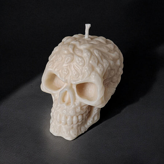 Haunted Hues Skull Candle