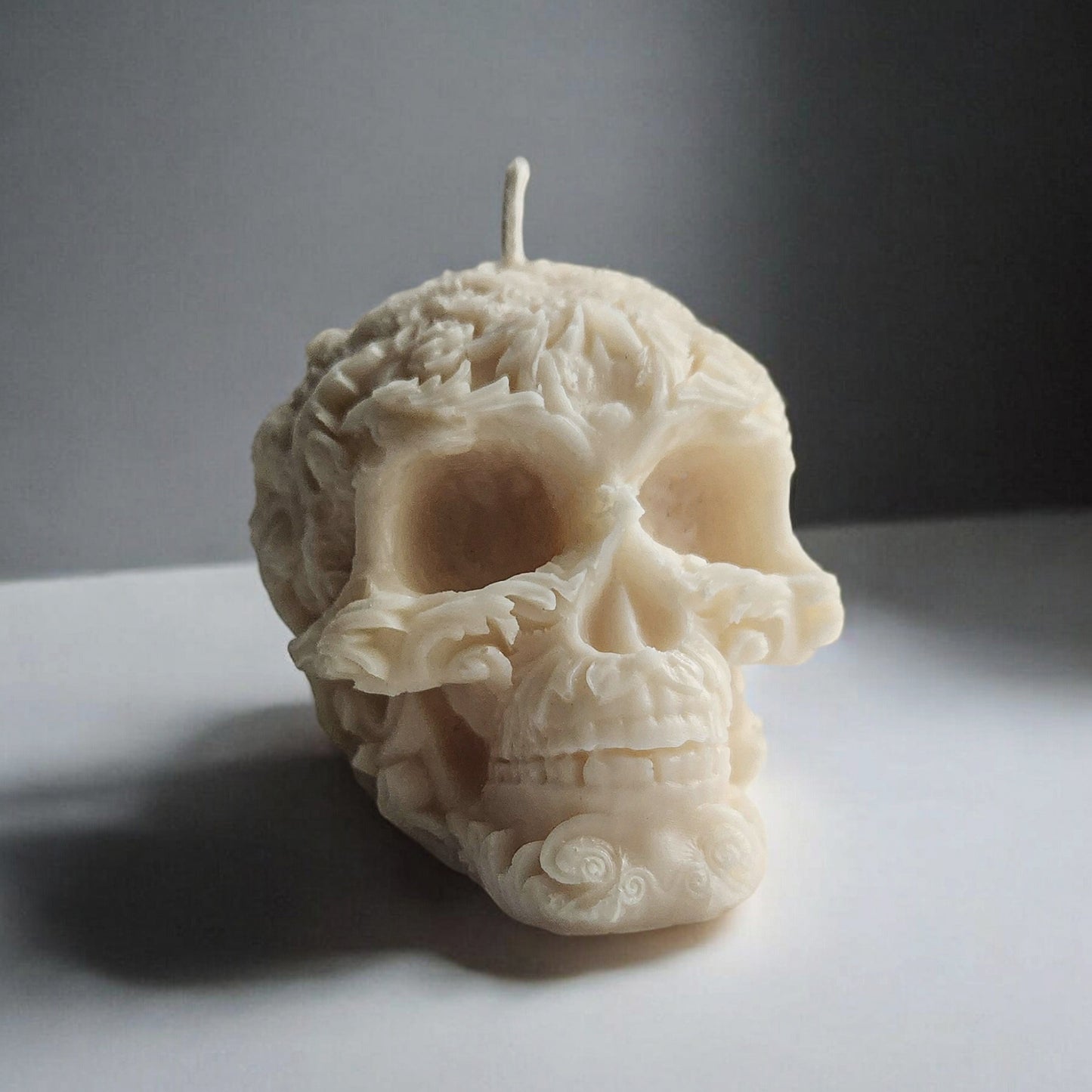 Eternal Elegance Skull Candle