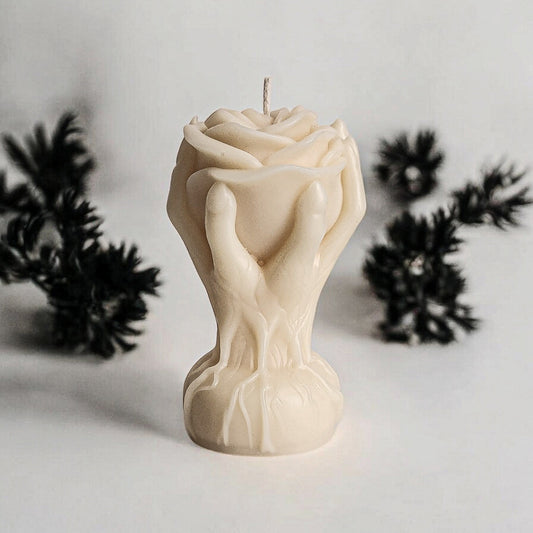 Enigmatic Embrace Rose Candle