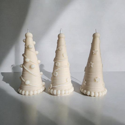 Holiday Tree Candle Trio: Sparkling Festivities (Large)