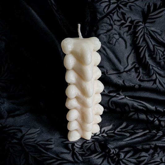 Gothic Groove Vertebrae Candle