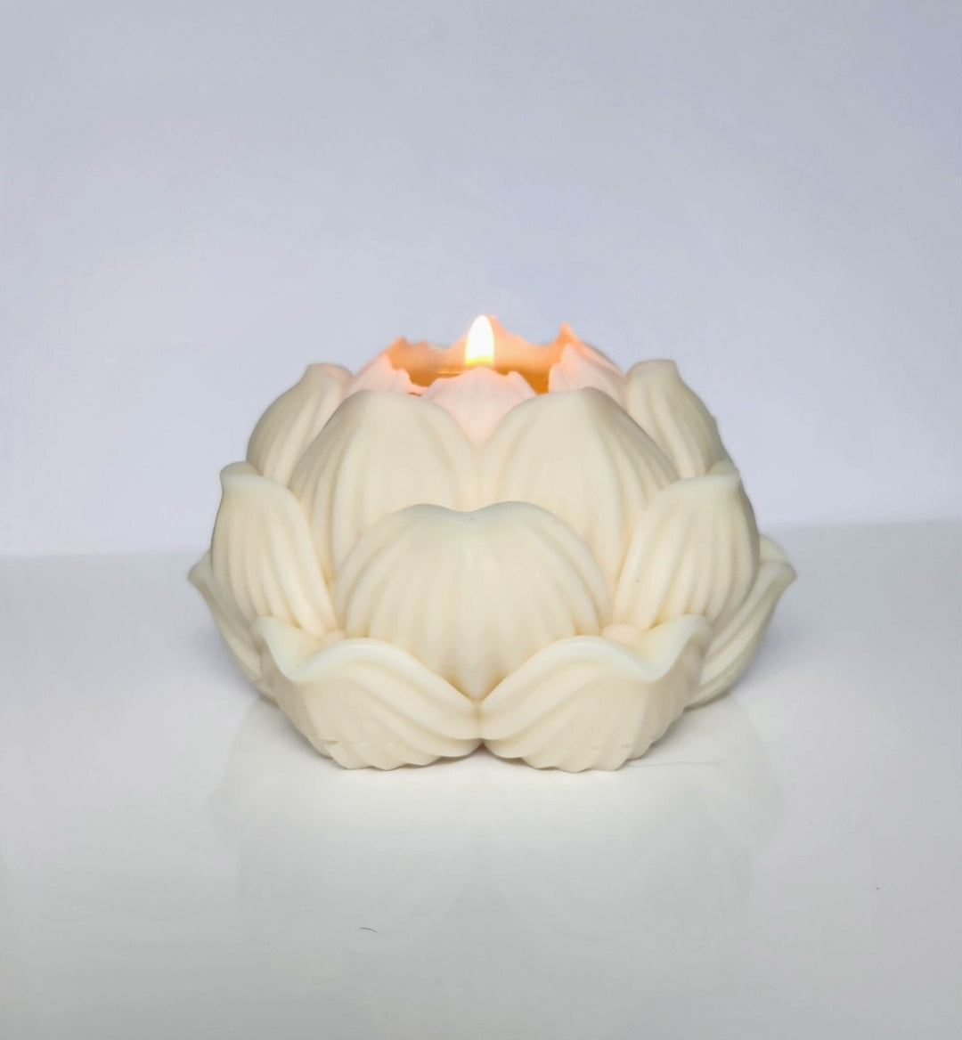 Blooming Lotus Flower Candle (Large)