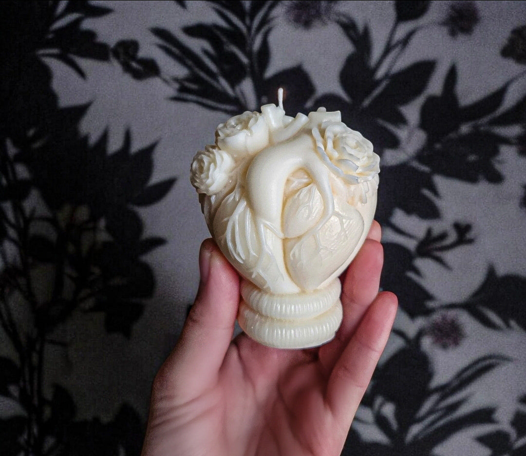 Blooming Heart Candle