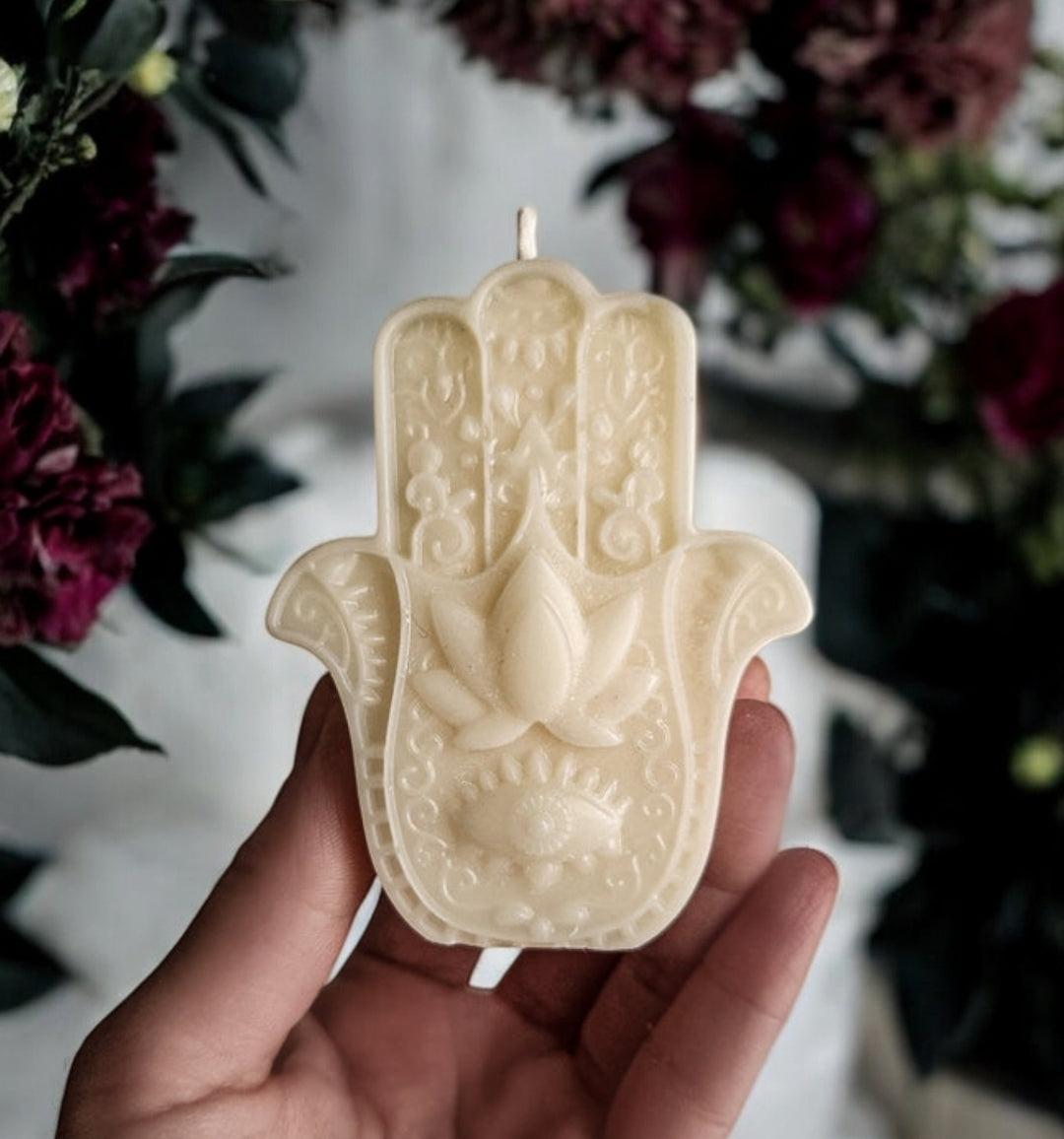 Hamsa Candle