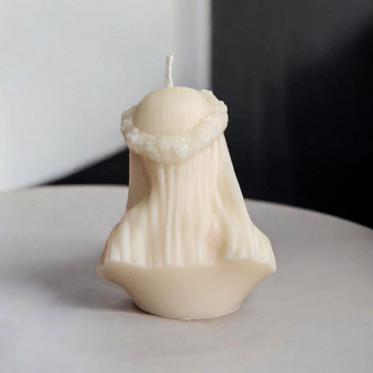 Veiled Afterlife Skull Candle